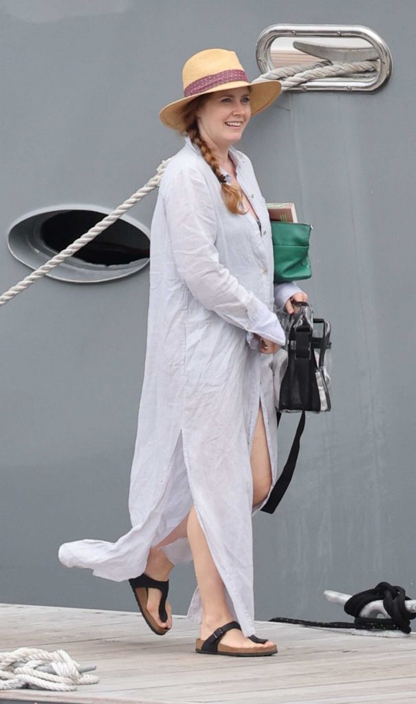 Amy Adams in a White Dress