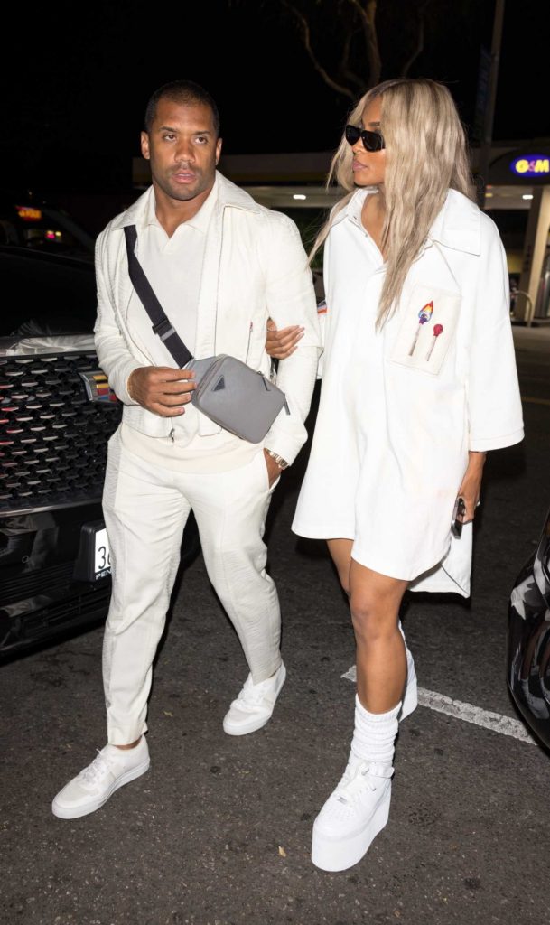 Ciara in a White Sneakers