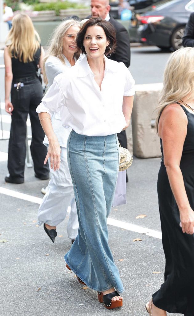 Jaimie Alexander in a White Shirt