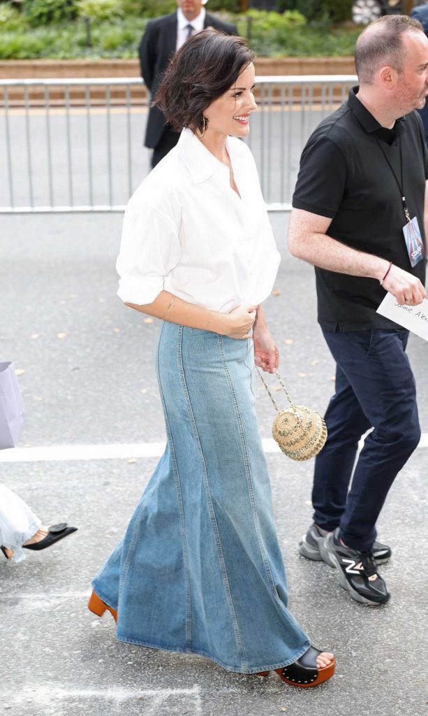 Jaimie Alexander in a White Shirt