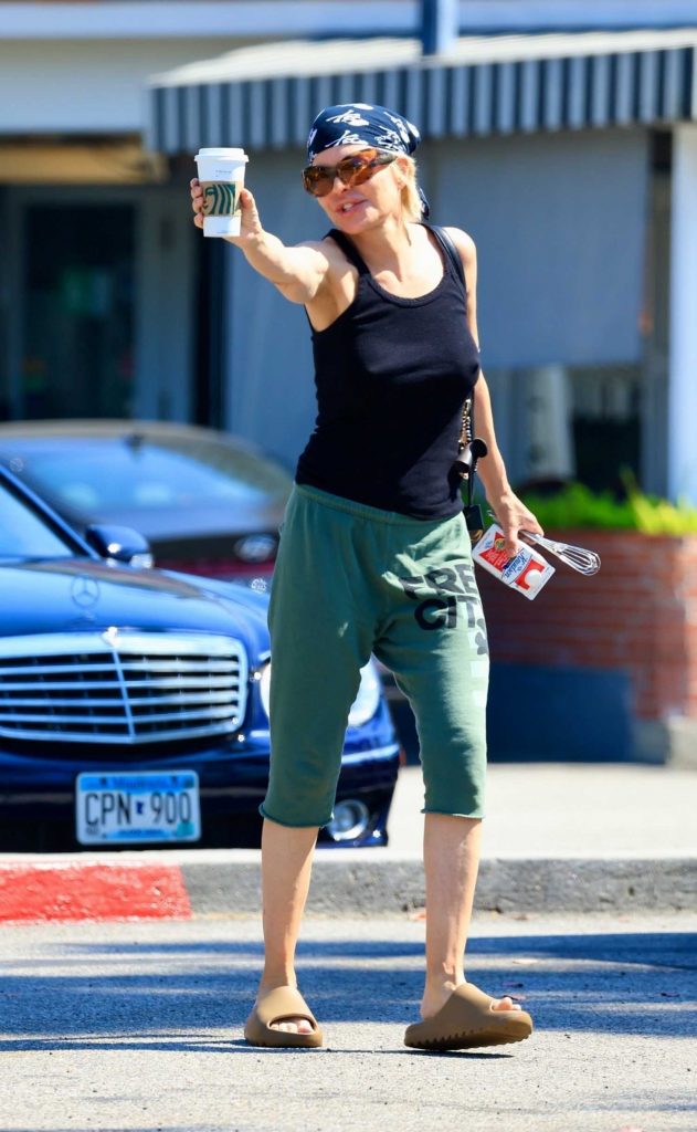 Lisa Rinna in a Black Tank Top