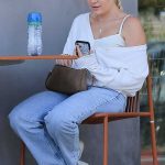 Lola Sheen in a White Cardigan Was Seen Out in Malibu