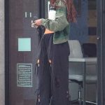 Malia Obama in a Green Jacket Leaves the Solidcore Gym in Los Angeles