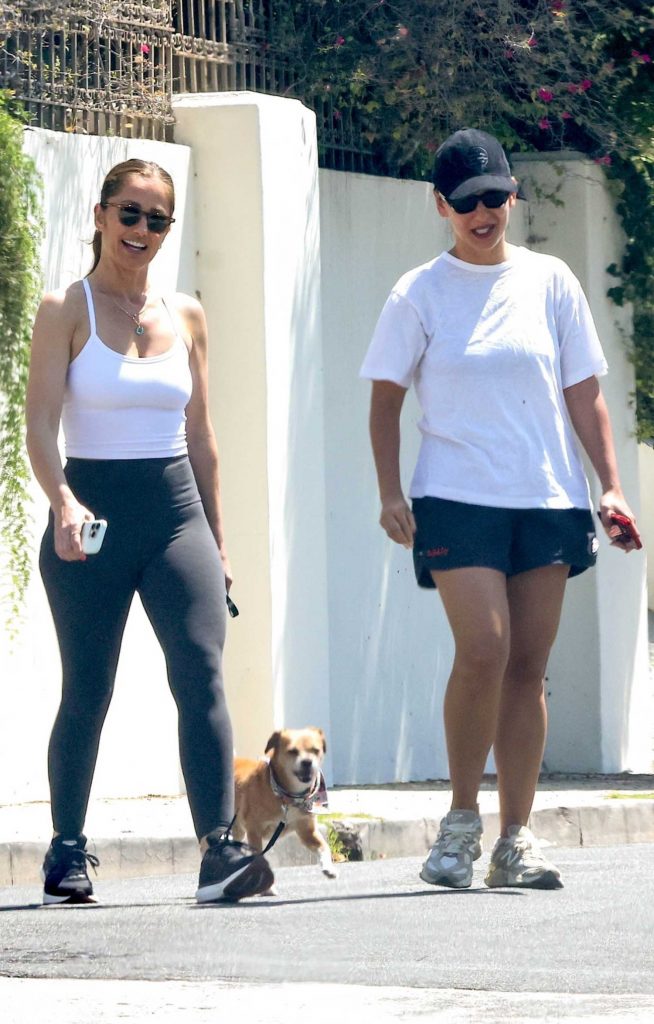 Minka Kelly in a Black Sneakers