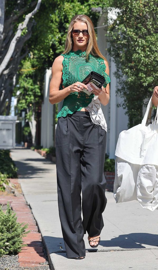 Rosie Huntington-Whiteley in a Green Blouse