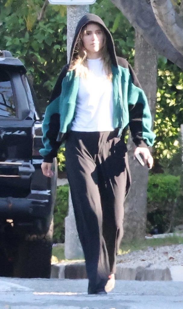 Suki Waterhouse in a Black Pants