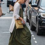 Emilia Clarke in an Olive Dress Was Seen Out in Soho in London