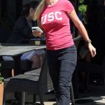 Heidi Montag in a Pink Tee Was Seen Out with Spencer Pratt in Pacific Palisades