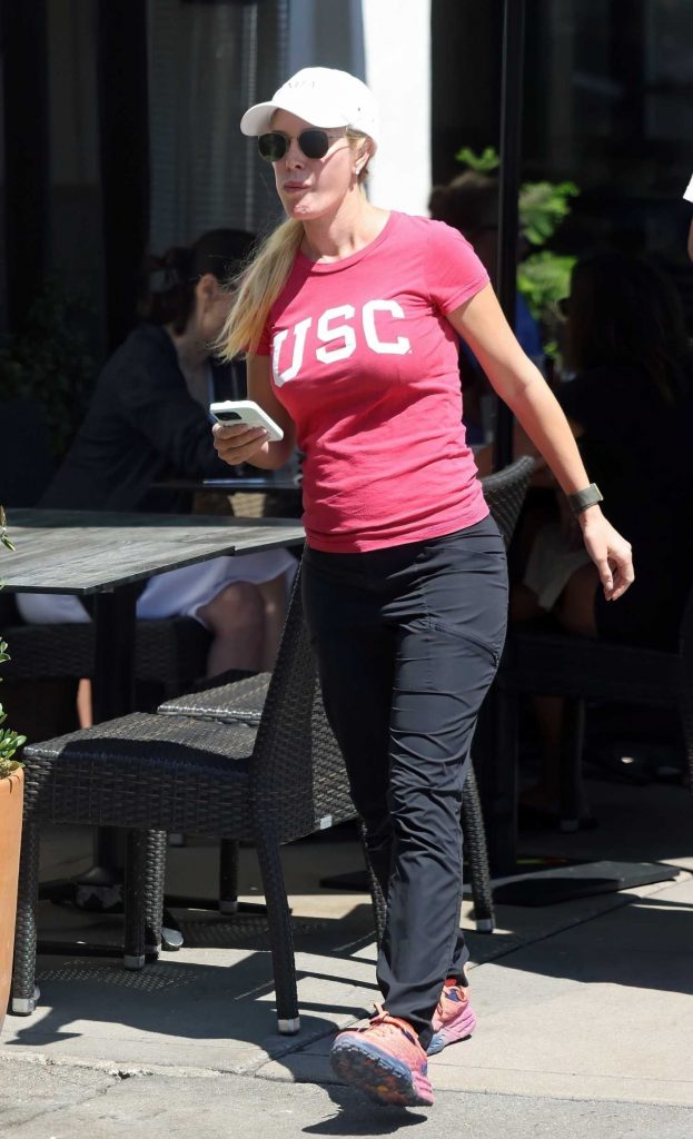 Heidi Montag in a Pink Tee