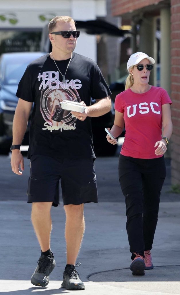 Heidi Montag in a Pink Tee