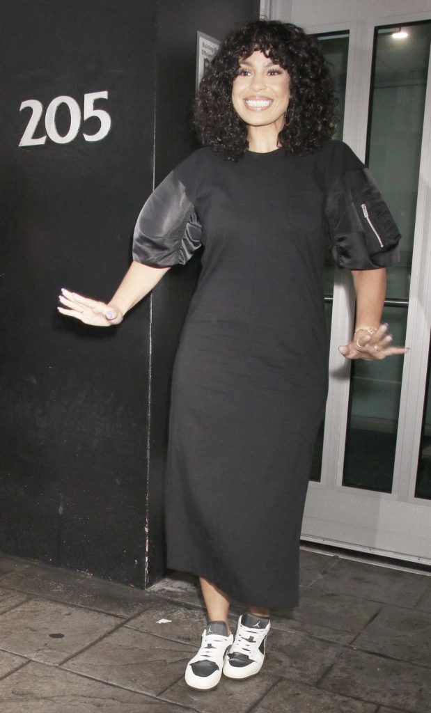 Jordin Sparks in a Black Dress