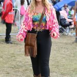 Josie Gibson Looking Very Colourful at Camp Bestival Shropshire in Weston Park