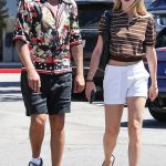 Julia Stambler in a White Shorts Was Seen Out with Sean Stewart in Los Angeles