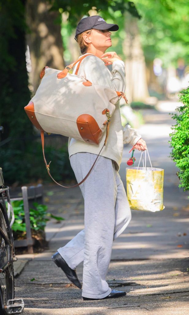 Katie Holmes in a Black Cap