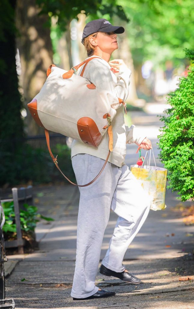 Katie Holmes in a Black Cap