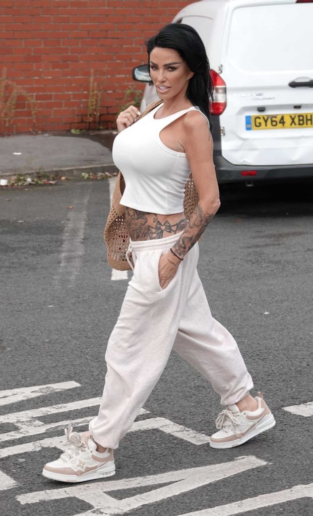 Katie Price in a White Top