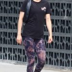 Pom Klementieff in a Black Tee Was Seen Out in Manhattan in New York City