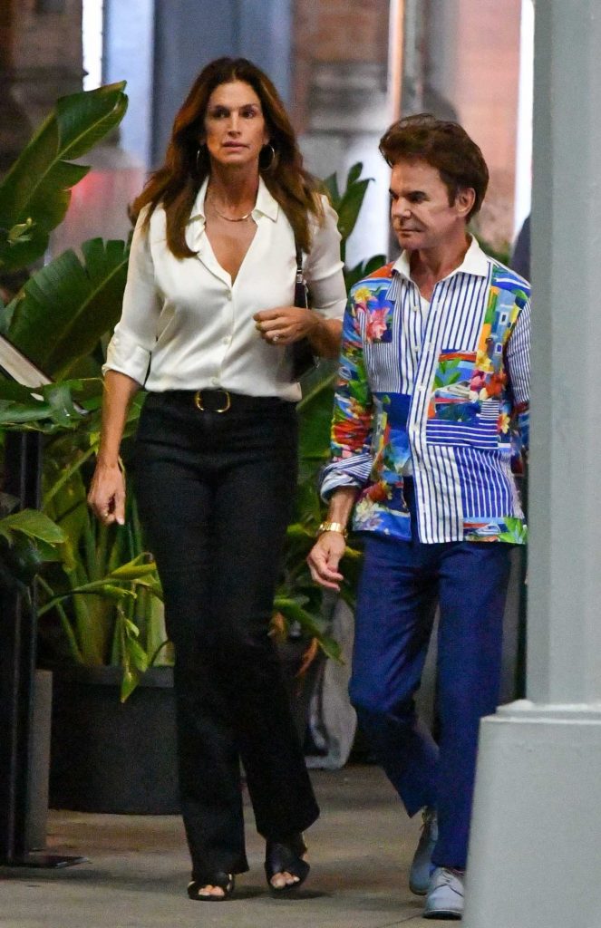 Cindy Crawford in a White Blouse