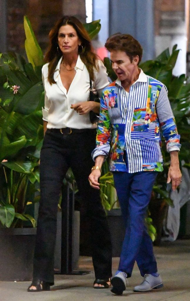 Cindy Crawford in a White Blouse