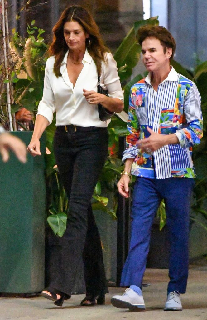 Cindy Crawford in a White Blouse