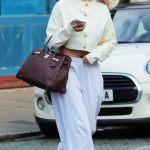 Molly-Mae Hague in a Grey Sweatpants Leaves a Nail Salon in Cheshire