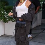 Nelly Furtado in a White Tank Top Leaves the Z100 Studios in New York