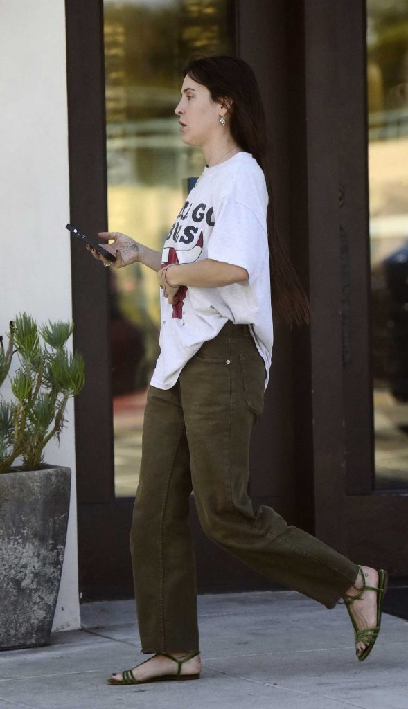 Scout Willis in a White Tee