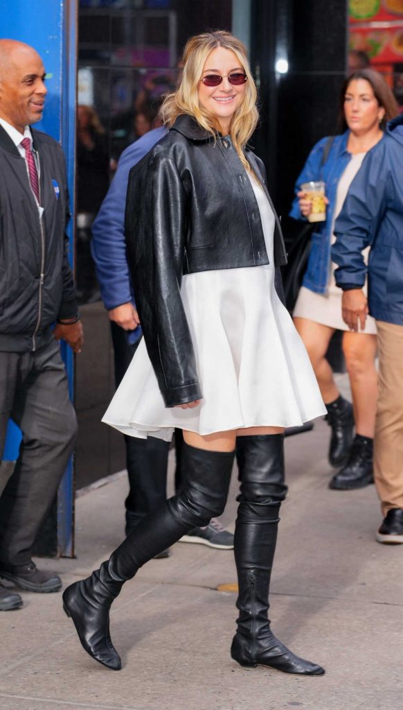 Shailene Woodley in a Black Over The Knee Boots