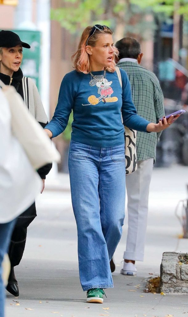 Busy Philipps in a Blue Sweatshirt