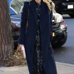 Gillian Anderson in a Blue Coat Was Seen Out in New York