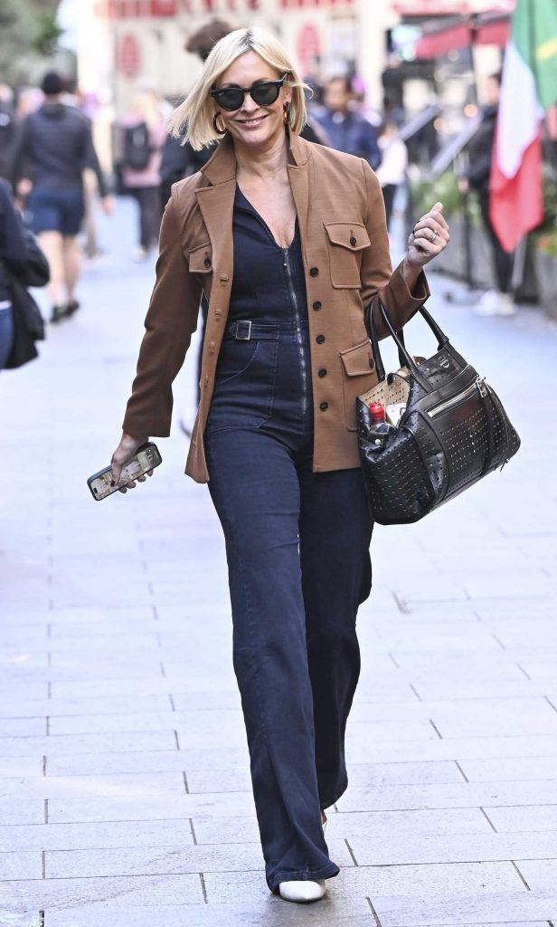 Jenni Falconer in a Tan Blazer