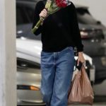 Lisa Rinna in a Black Sweater Was Seen while Shopping for Roses in Beverly Hills