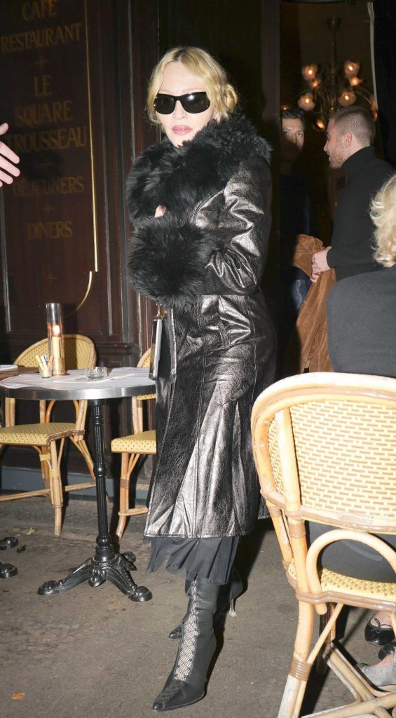 Madonna in a Black Leather Coat