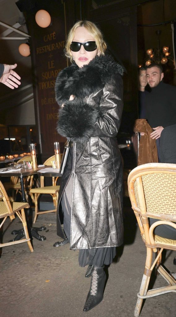 Madonna in a Black Leather Coat