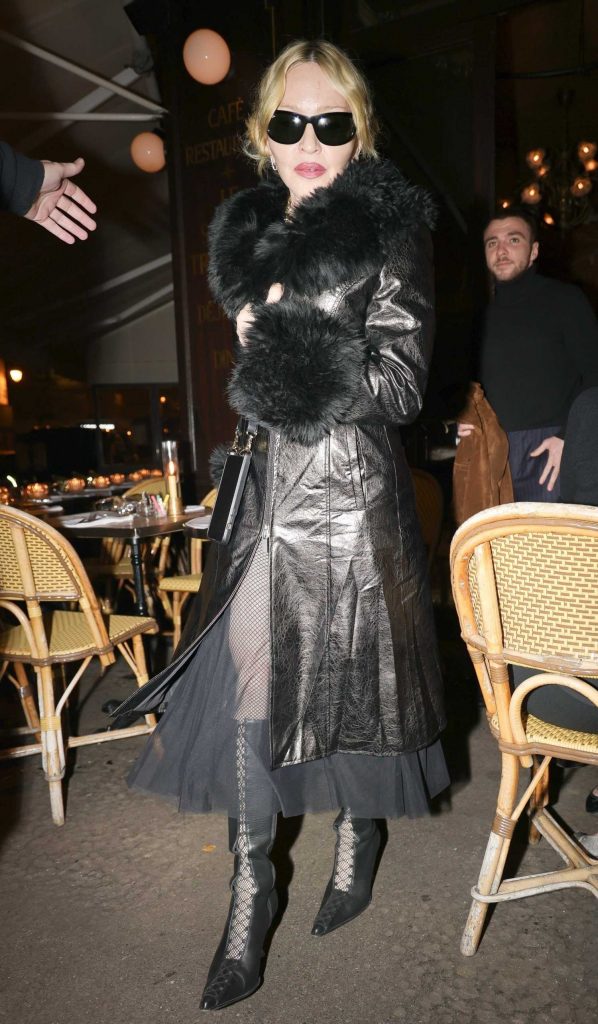 Madonna in a Black Leather Coat