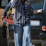 Rebel Wilson in a Striped Sweatshirt Steps Out in Los Angeles