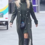 Amanda Holden in a Short Green Dress Was Seen Out in London