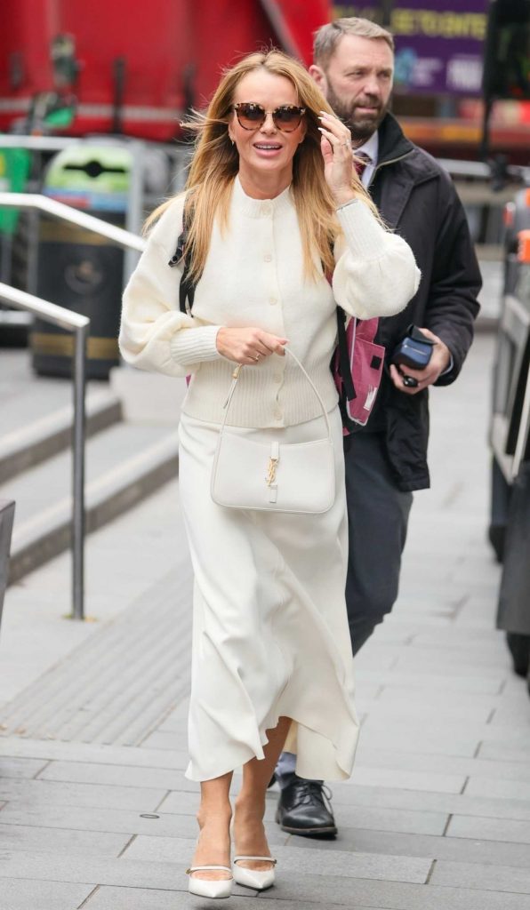 Amanda Holden in a White Ensemble