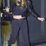 Brooks Nader in a Black Leather Jacket Leaves a Hair Salon in Beverly Hills