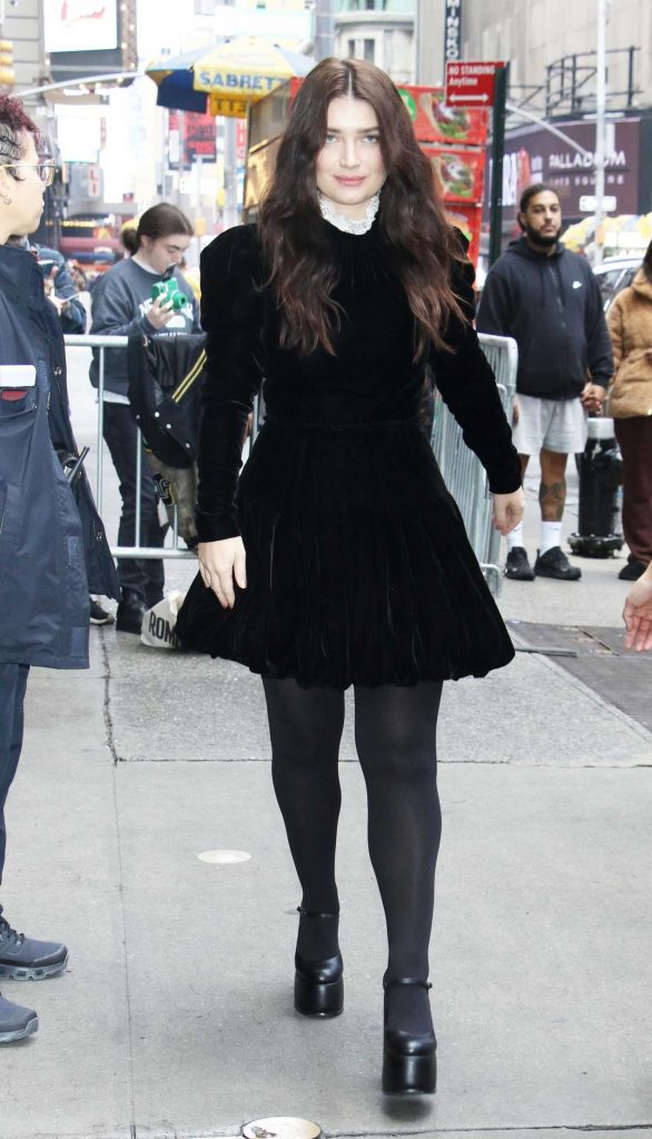 Eve Hewson in a Black Dress