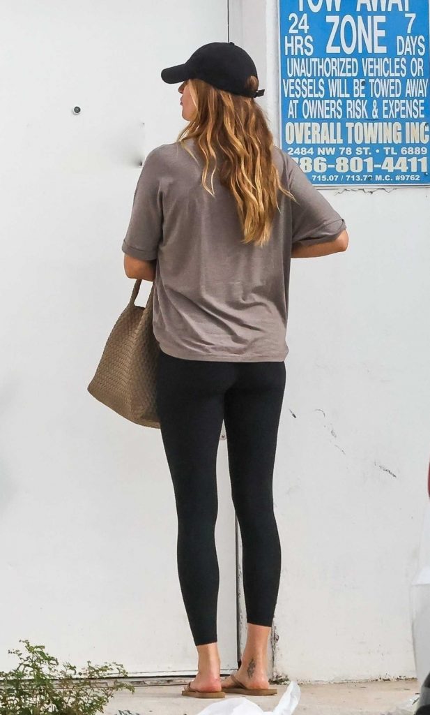 Gisele Bundchen in a Black Cap