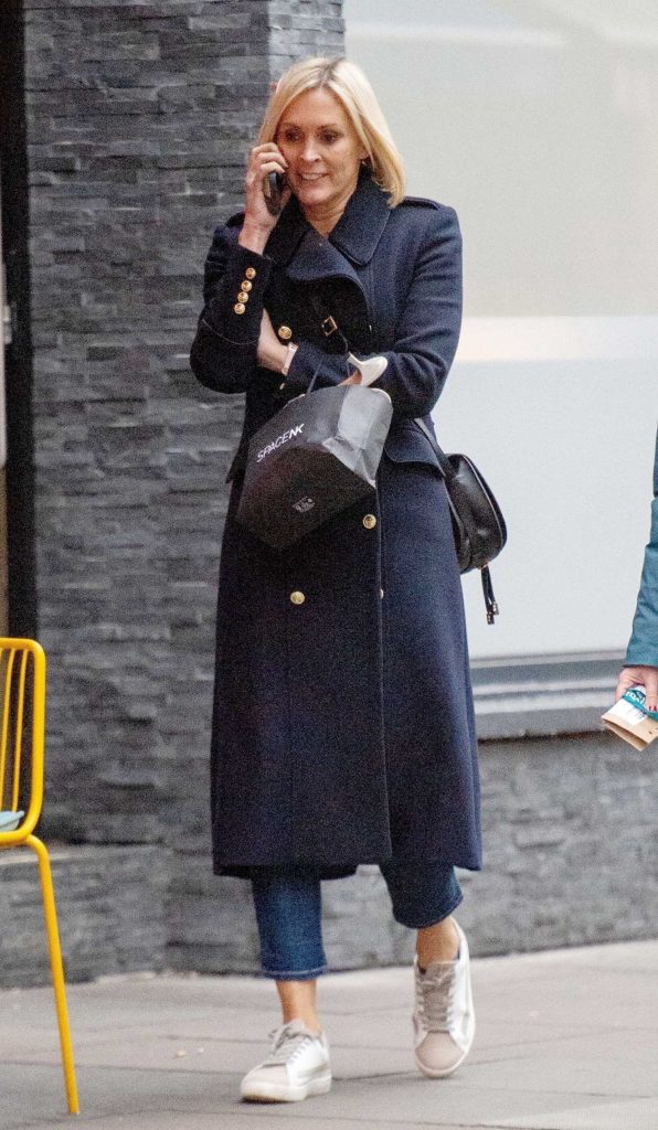 Jenni Falconer in a Black Coat