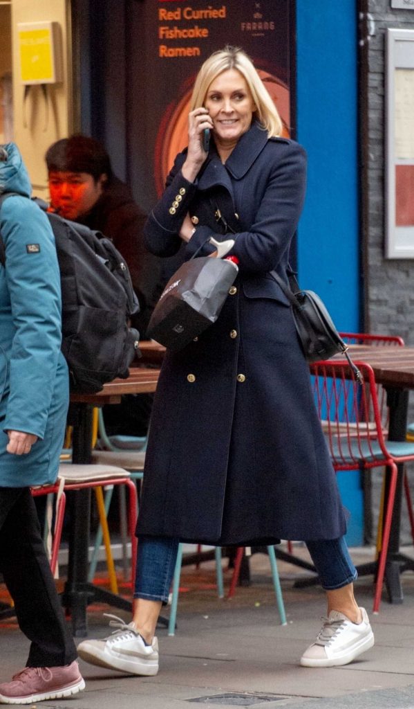 Jenni Falconer in a Black Coat