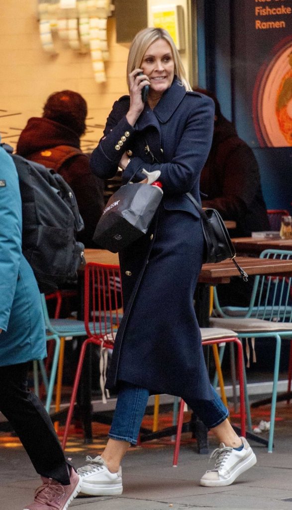 Jenni Falconer in a Black Coat