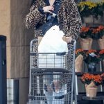 Krysten Ritter in a Leopard Print Fur Coat Steps Out for a Grocery Run at at Gelson’s Market in Los Feliz