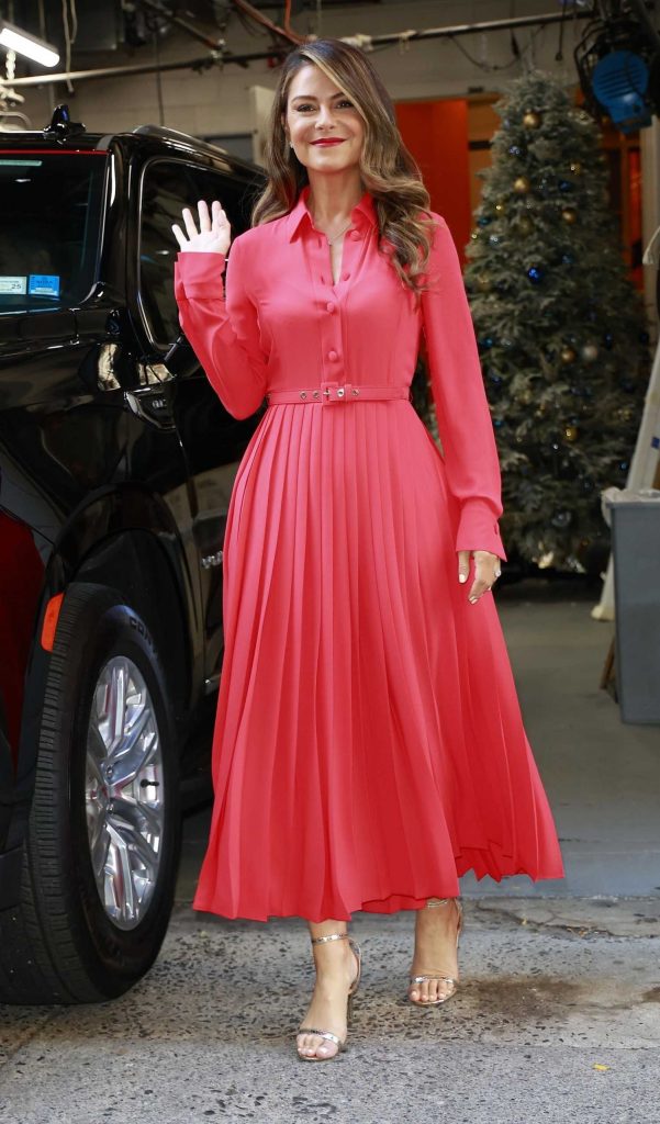 Maria Menounos in a Red Dress