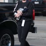 Amy Poehler in a Black Leggings Was Seen on Her Way to a Pilates Class in Los Angeles