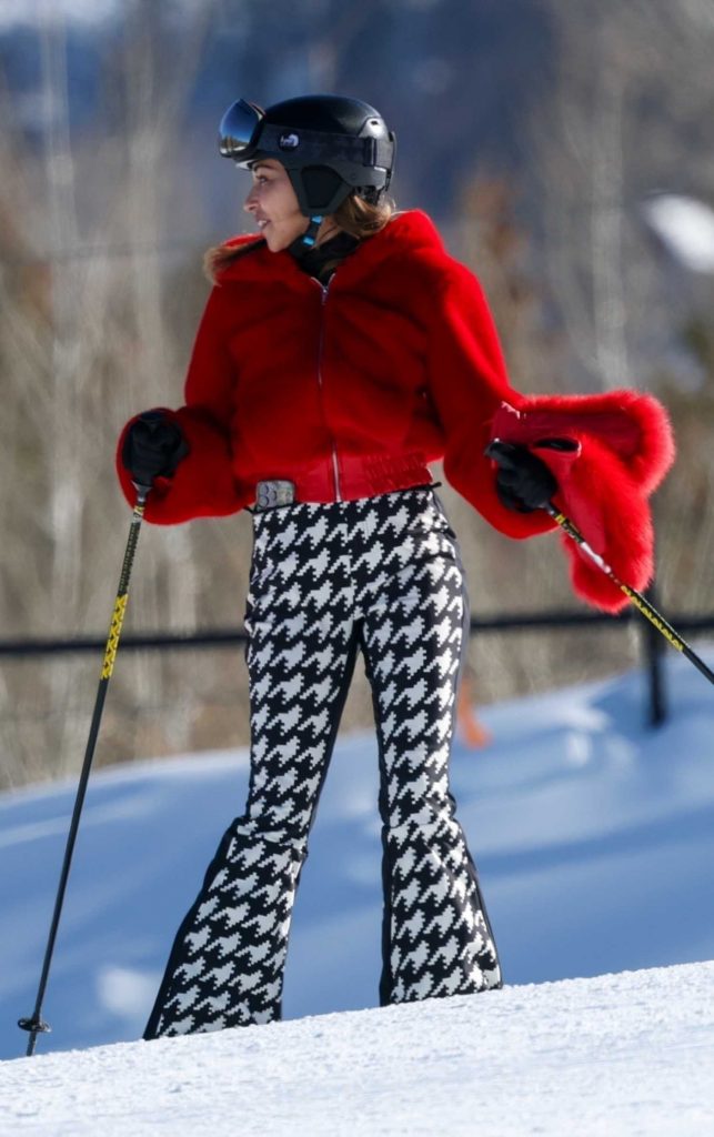 Chantel Jeffries in a Red Jacket