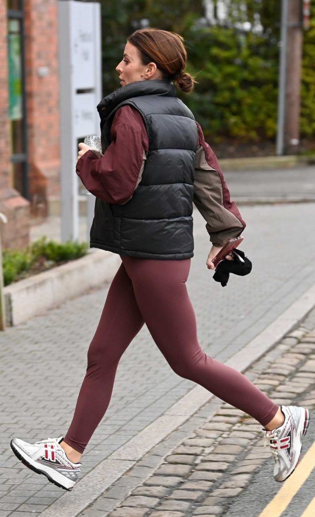 Coleen Rooney in a Black Vest