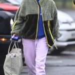 Kerry Katona in a Lilac Sweatpants Was Seen Out in Northwich